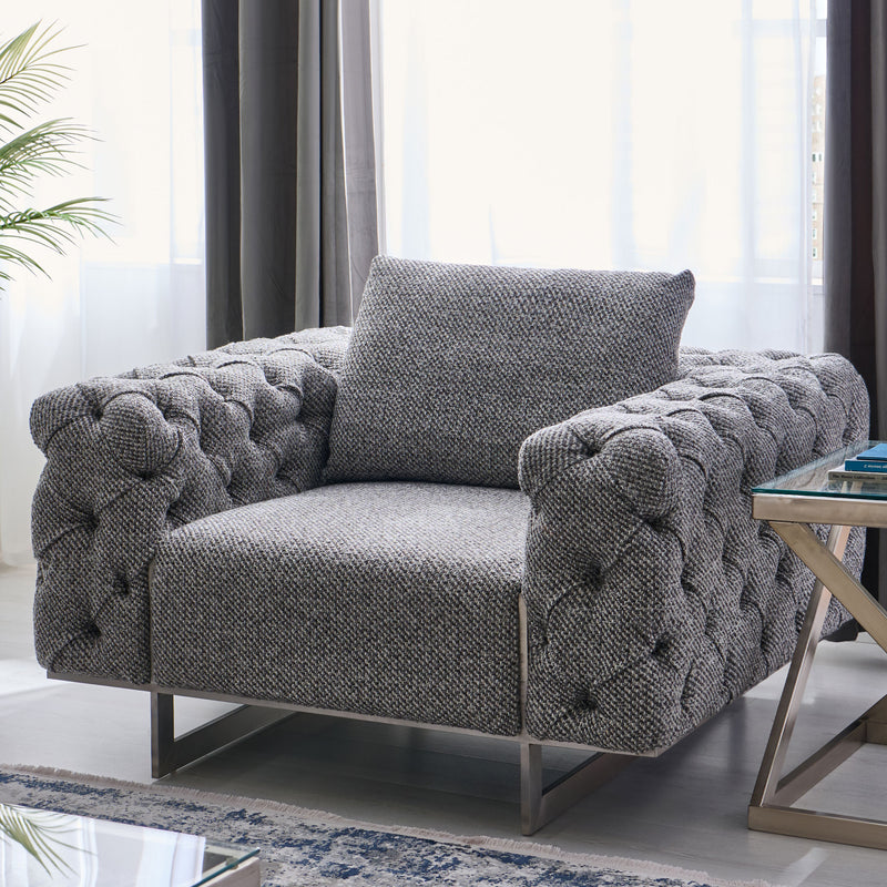 HAMPTON Fotoliu, 1 pernă inclusă, stofă