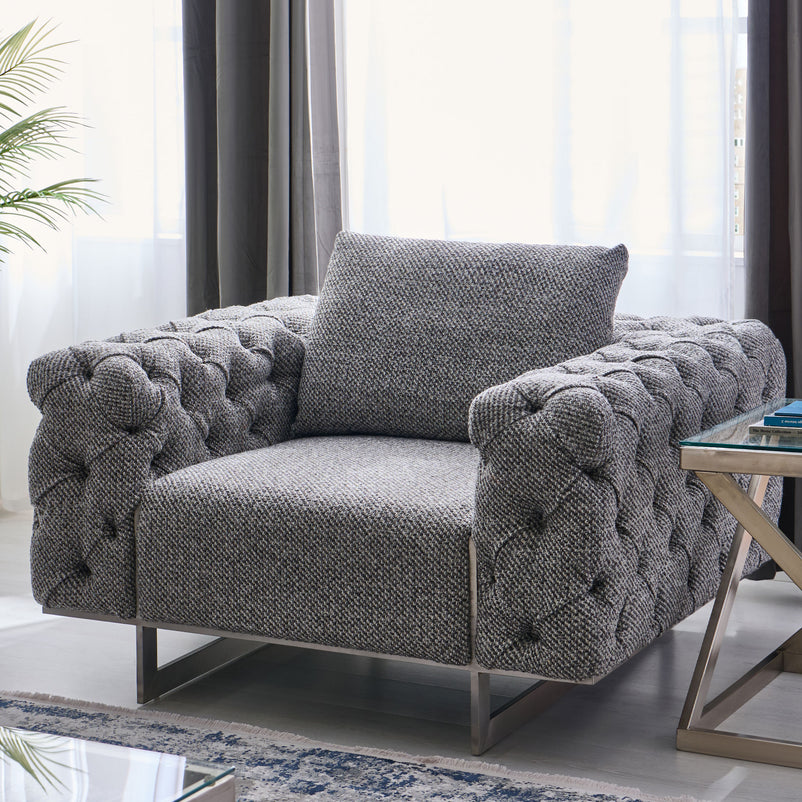 HAMPTON Fotoliu, 1 pernă inclusă, stofă