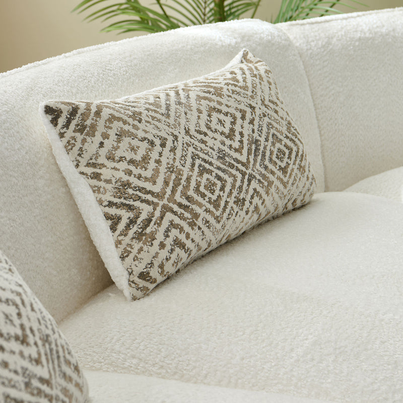 ATWOOD Colțar, 4 perne decorative incluse, stofă