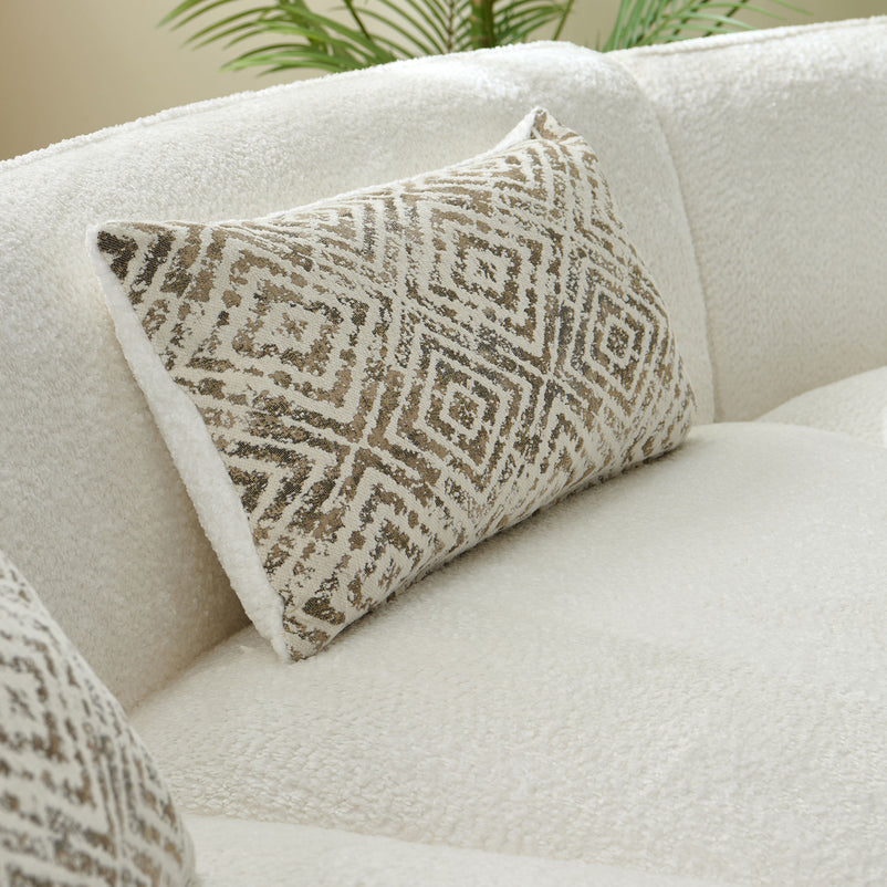 ATWOOD Colțar, 4 perne decorative incluse, stofă