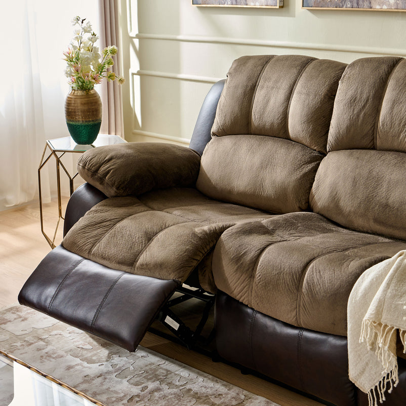 PASADENA Canapea 3 locuri , 2 reclinere manuale, stofă