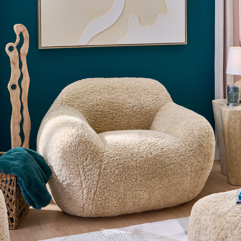 TEDDY BEAR L Fotoliu, imitație blană