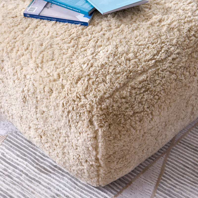 TEDDY BEAR Taburet, imitație blană