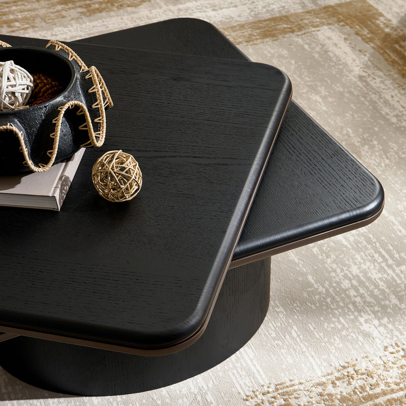 CHALMERS Măsuță cafea, blat rotativ