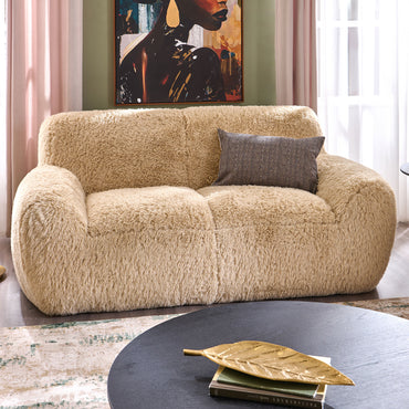 AVORIAZ Canapea 2 locuri, imitație blană