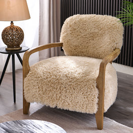 CERVINIA Fotoliu, imitație blană