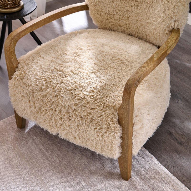 CERVINIA Fotoliu, imitație blană