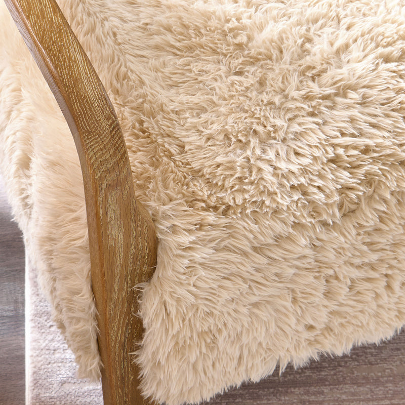 CERVINIA Fotoliu, imitație blană