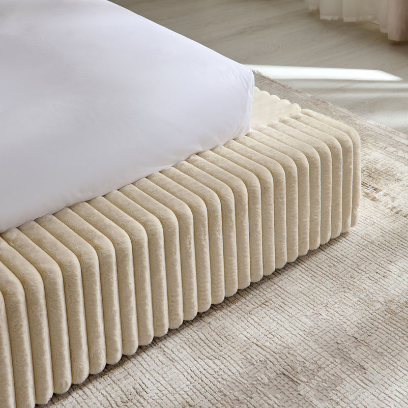 NORDEND Pat tapițat, 160x200cm, somieră rabatabilă și ladă incluse