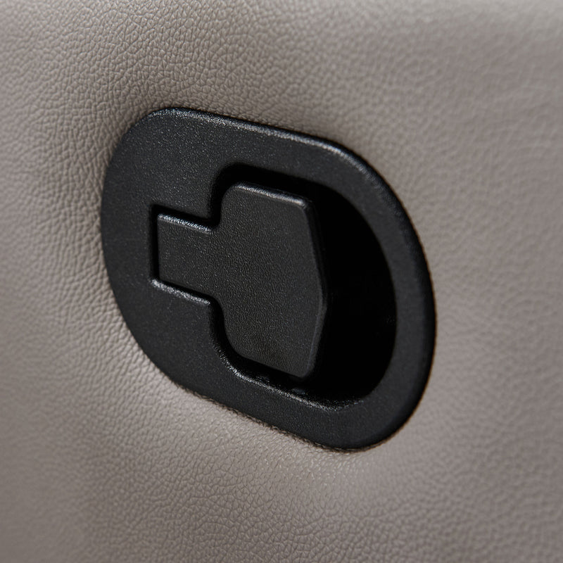 HUDSON Canapea 3 locuri, 2 reclinere manuale, piele naturală