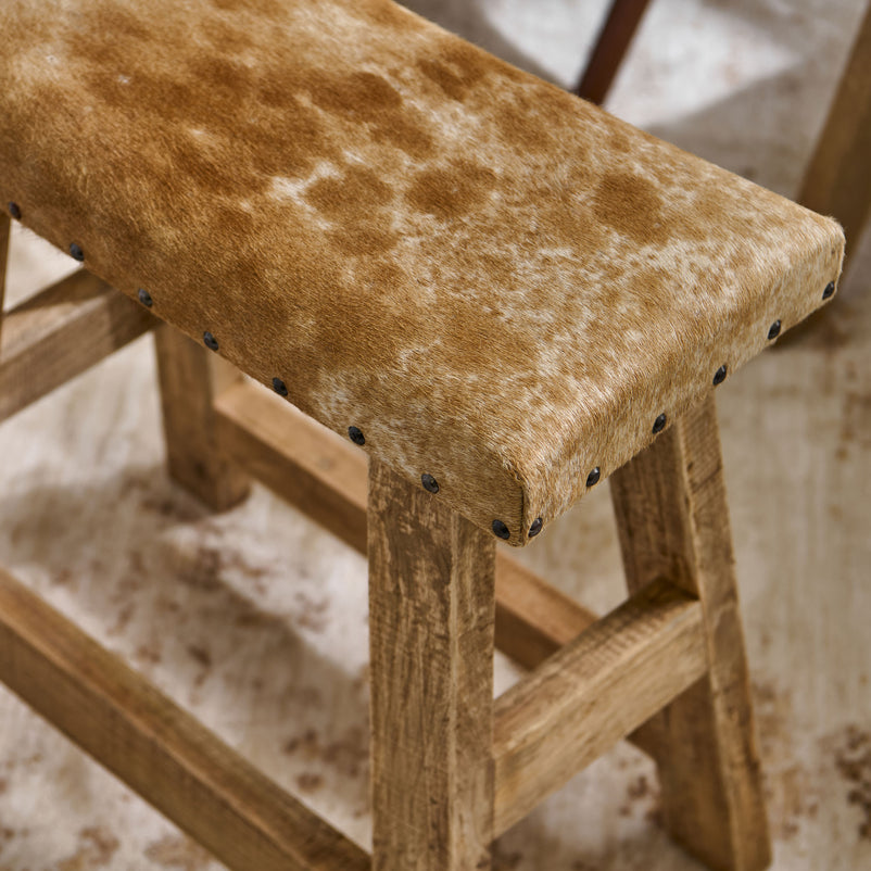 ANDE Taburet, piele naturală