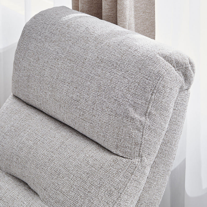 ROSELAND Fotoliu rotativ cu recliner electric și balans, stofă