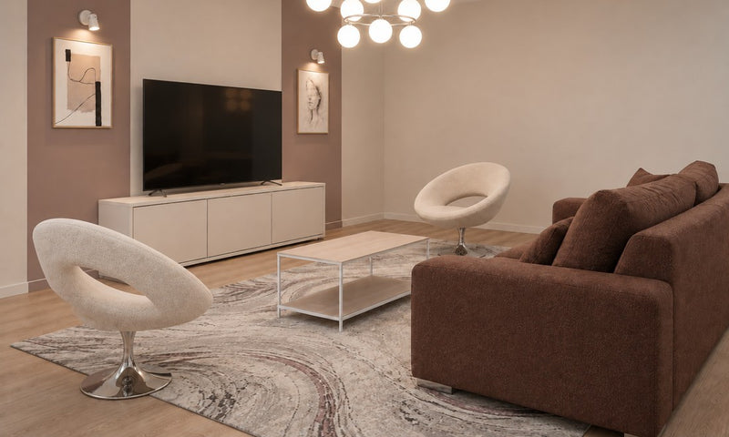 Pachet amenajare 2 camere | 44,27 m² | Mid-Century - influente retro