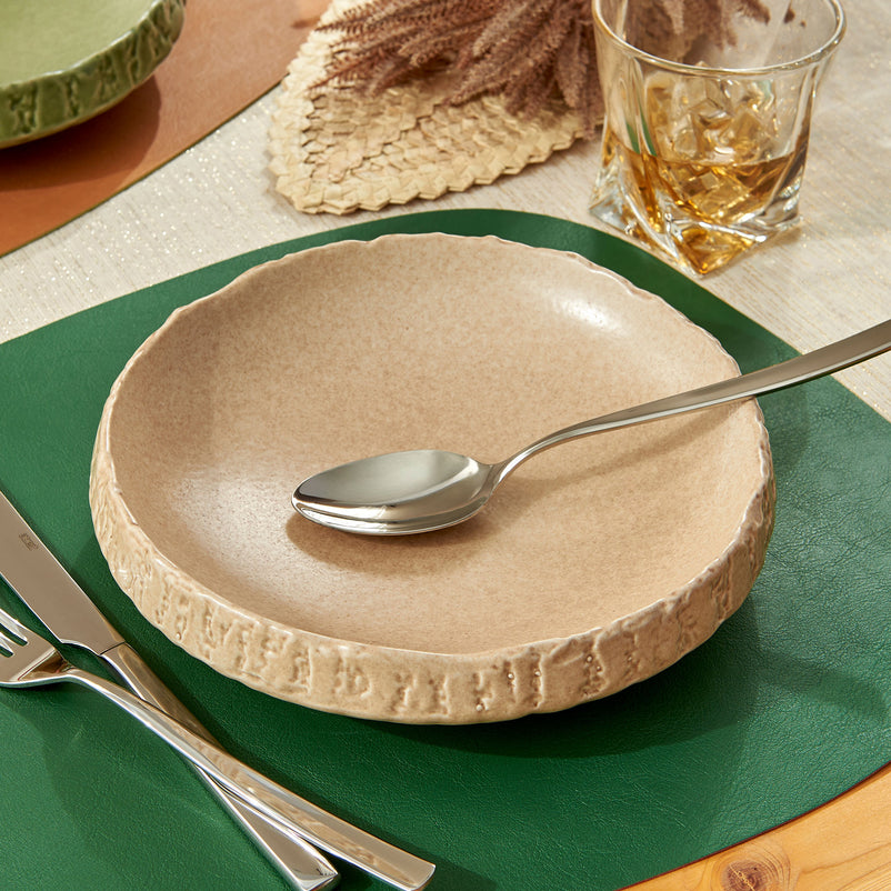 STONE Farfurie supă, porțelan, D.22cm