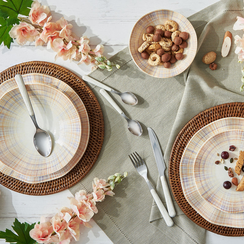 SHELL Set veselă 24 piese, porțelan