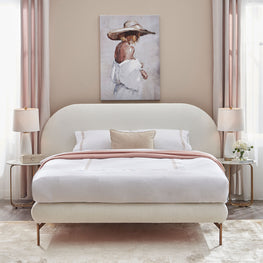 THAISA Pat tapițat 160x200cm cu saltea si topper incluse