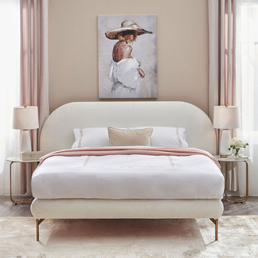 THAISA Pat tapițat cu saltea inclusa, 160x200cm