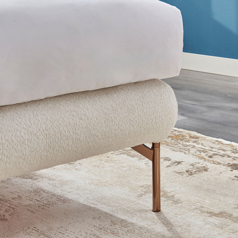 THAISA Pat tapițat cu saltea inclusa, 160x200cm