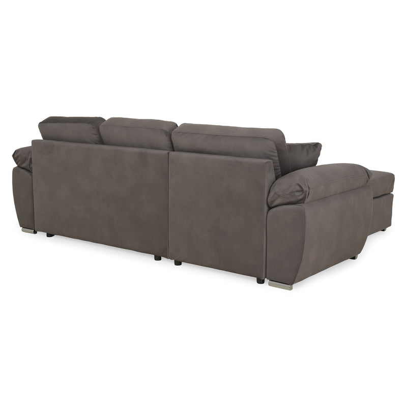 DRAGO Colțar extensibil, șezlong interschimbabil cu ladă depozitare, stofă