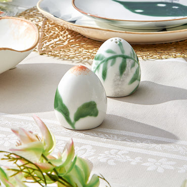 TROPICAL Recipient sare, porțelan, D.6cm