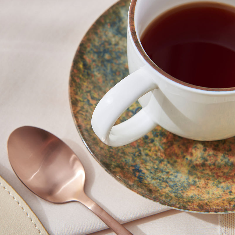 TUSCANY Set ceșcuță și farfurioară, porțelan, 210ml