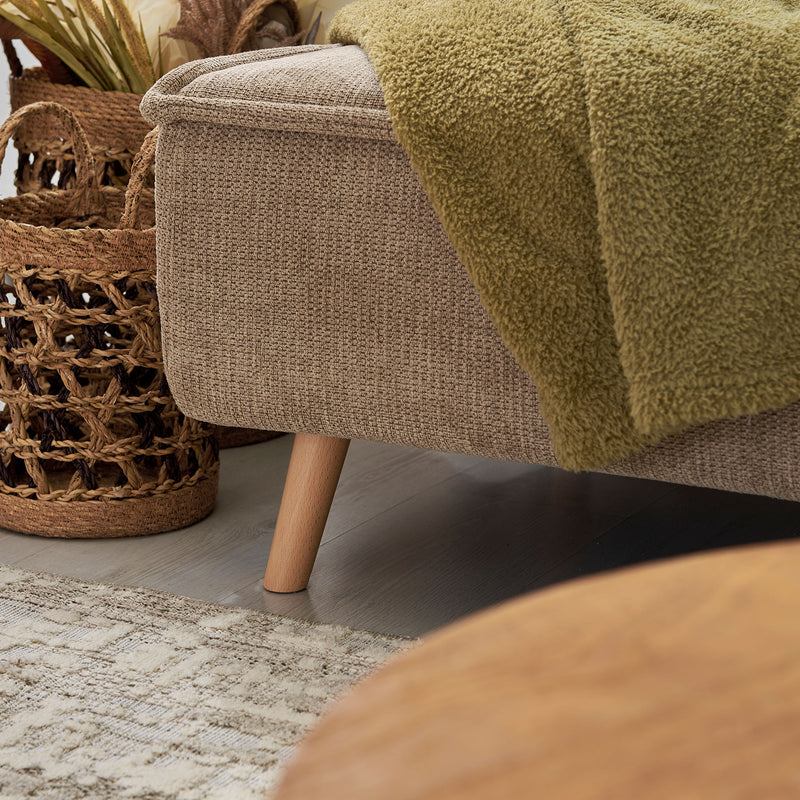 ULSTER Canapea 3 locuri, extensibilă, stofă