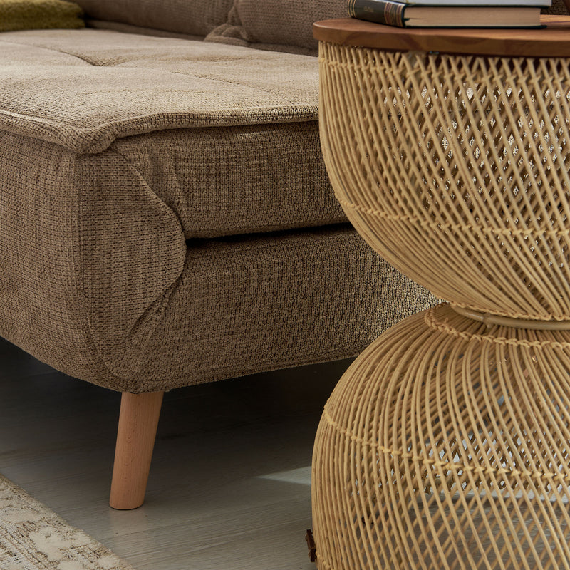 ULSTER Canapea 3 locuri, extensibilă, stofă