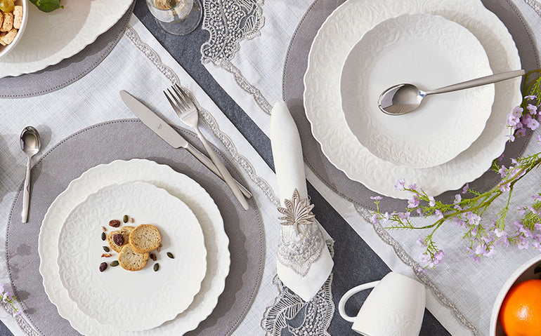 20% REDUCERE la o selecție de veselă, fețe de masă și tacâmuri de la Mobexpert 