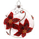POINSETTIA Glob, sticlă, D.10cm