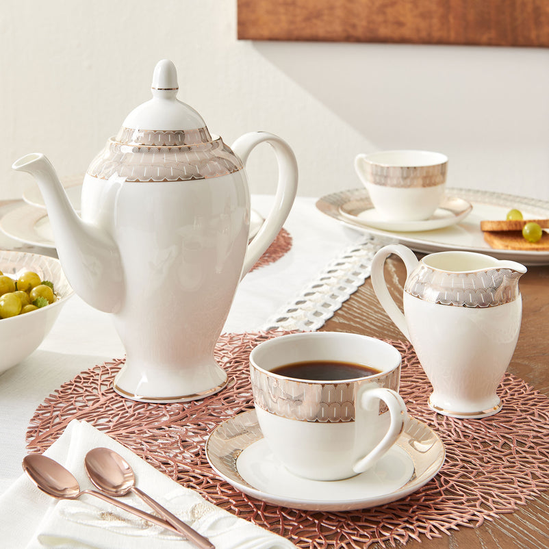 CHLOE Set veselă, porțelan, 37 piese