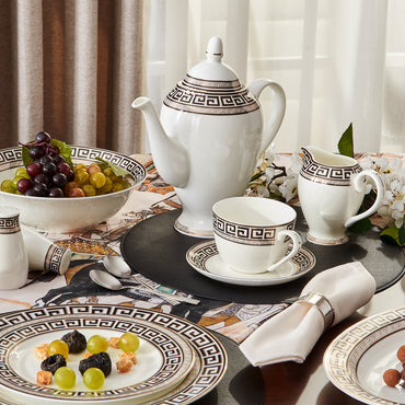 VIGGO Set veselă, porțelan, 37 piese