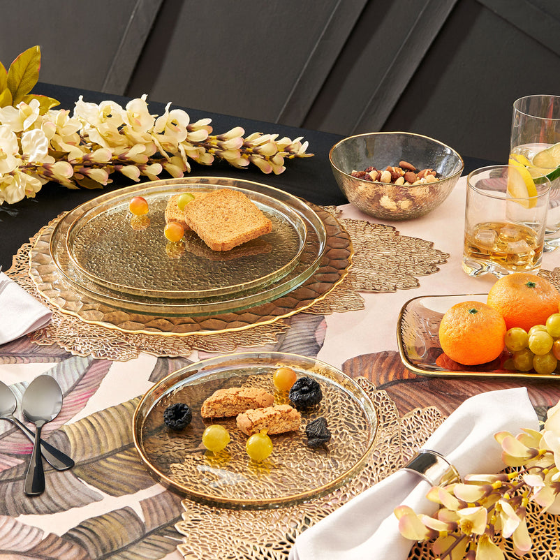 STEEP Platou, sticlă, D.28cm