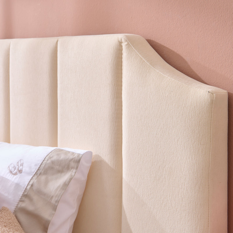 WAVE NOCE Pat copii, tapițat, 120x200cm, somieră inclusă