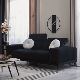 WELDON Canapea 2 locuri, mecanism tetiere, stofă