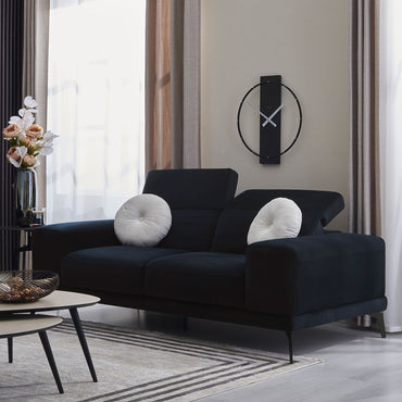 WELDON Canapea 2 locuri, mecanism tetiere, stofă