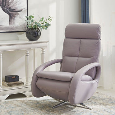 HESTON Fotoliu rotativ cu recliner electric, stofă