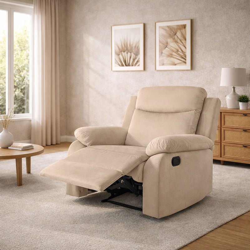 LOUIS XL Fotoliu cu recliner manual, stofă