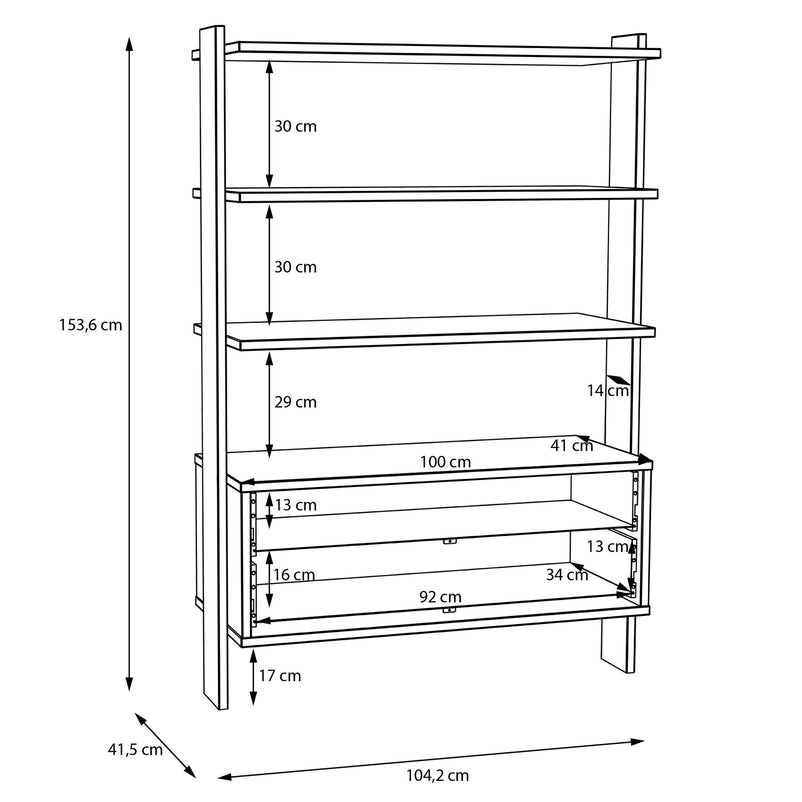 ANYA Etajeră copii, 2 sertare