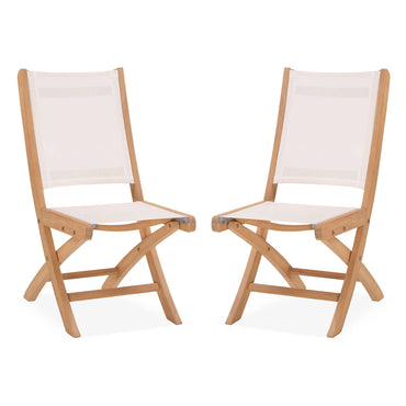 ATEJA Set mobilier terasă/grădină, 2 scaune pliabile