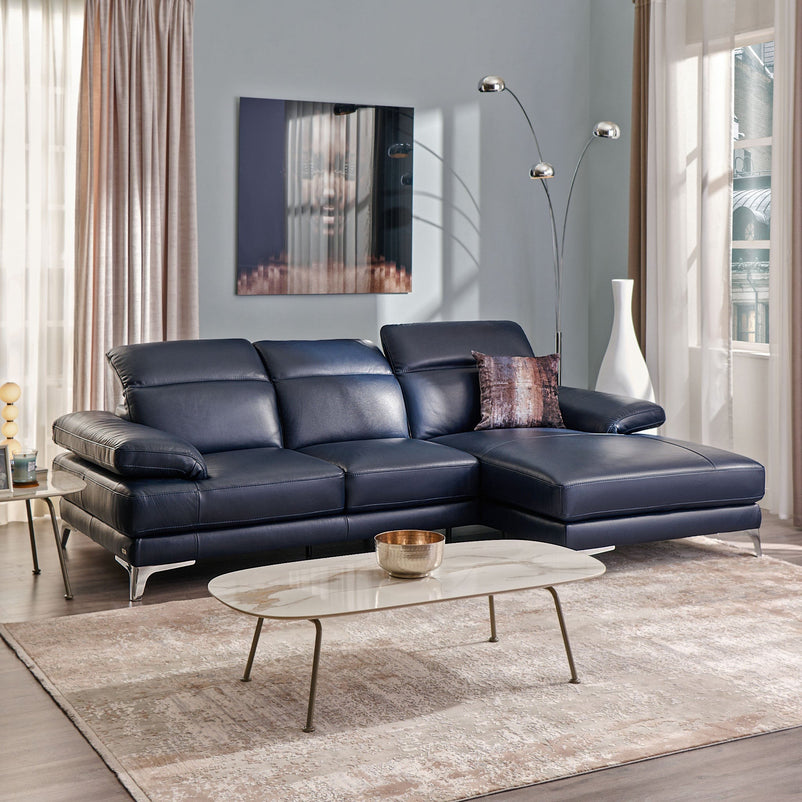 NATUZZI EDITIONS BLISS Colțar șezlong stânga/dreapta, mecanism brațe și tetiere, piele
