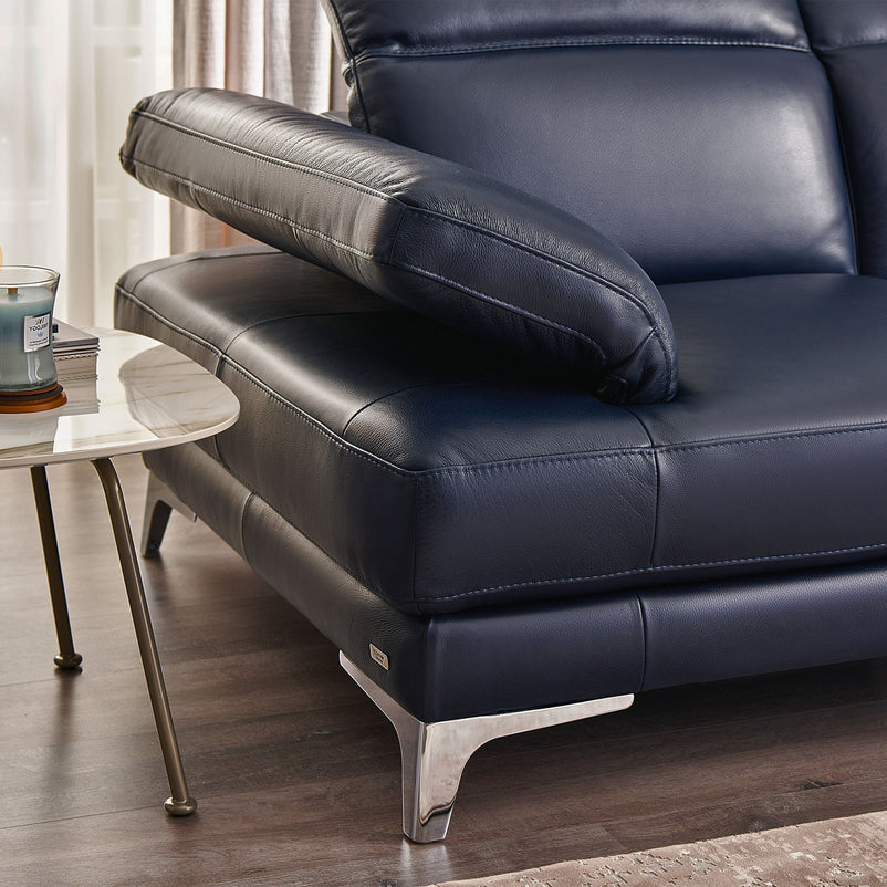 NATUZZI EDITIONS BLISS Colțar șezlong stânga/dreapta, mecanism brațe și tetiere, piele