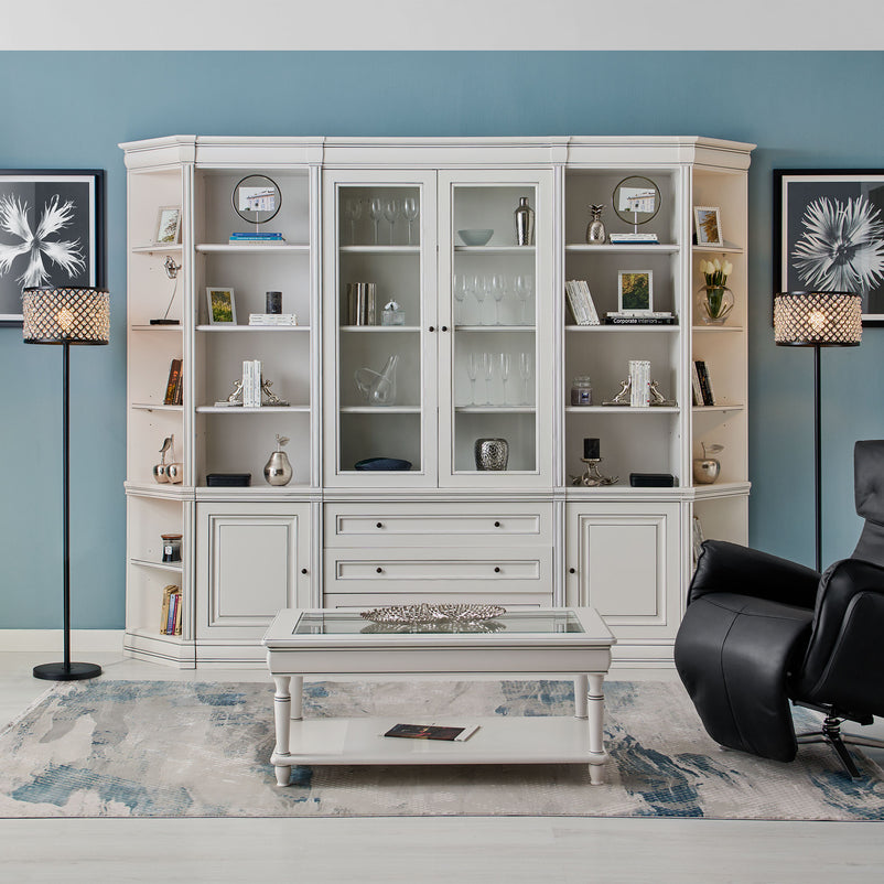 JAZZ Ansamblu living cu etajere laterale dreapta/stânga