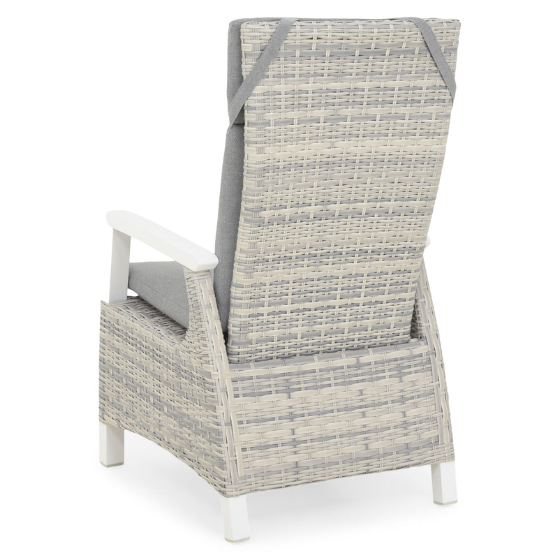 BAKU Set mobilier terasă/grădină, 2 scaune cu spătar reglabil