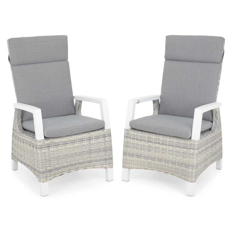 BAKU Set mobilier terasă/grădină, 6 scaune și masă extensibilă