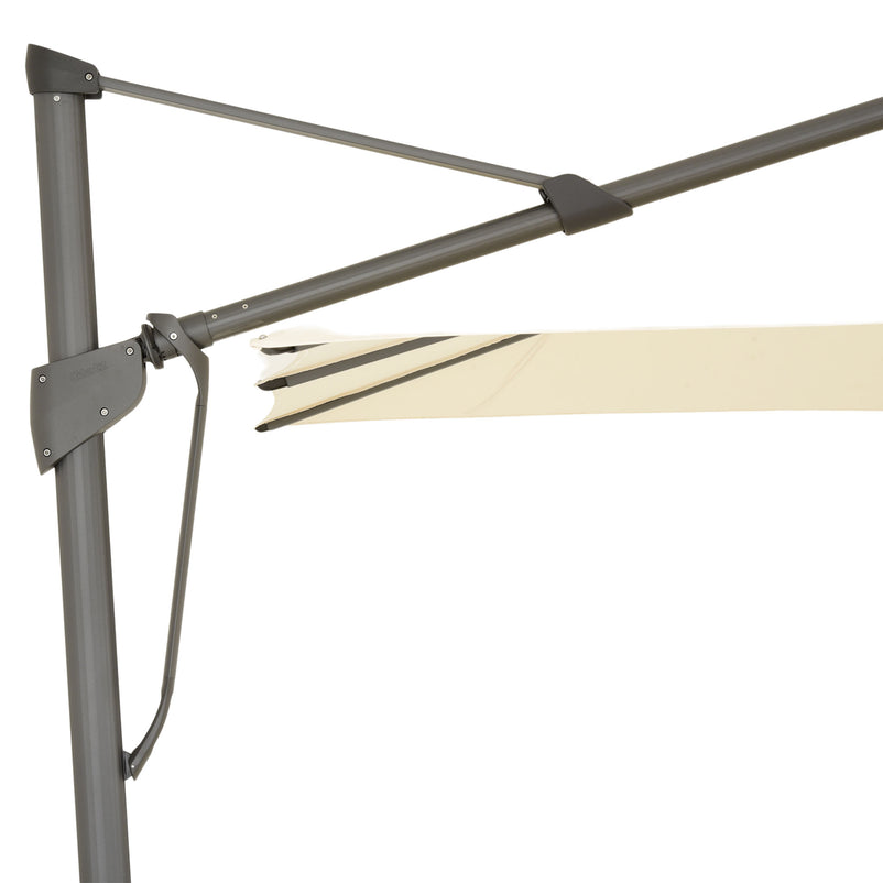 SOMBRANO EASY Umbrelă pătrată, bază inclusă, 350x350cm