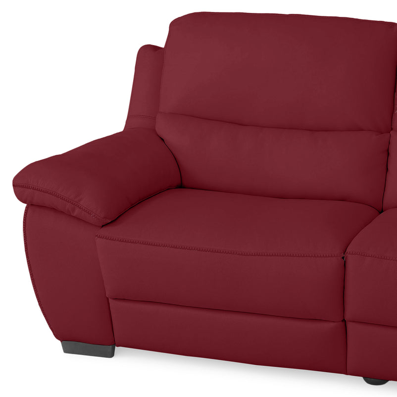 BRAYDEN Colțar cu reclinere electrice, piele