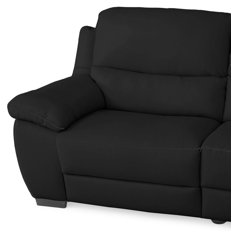 BRAYDEN Colțar cu reclinere electrice, piele