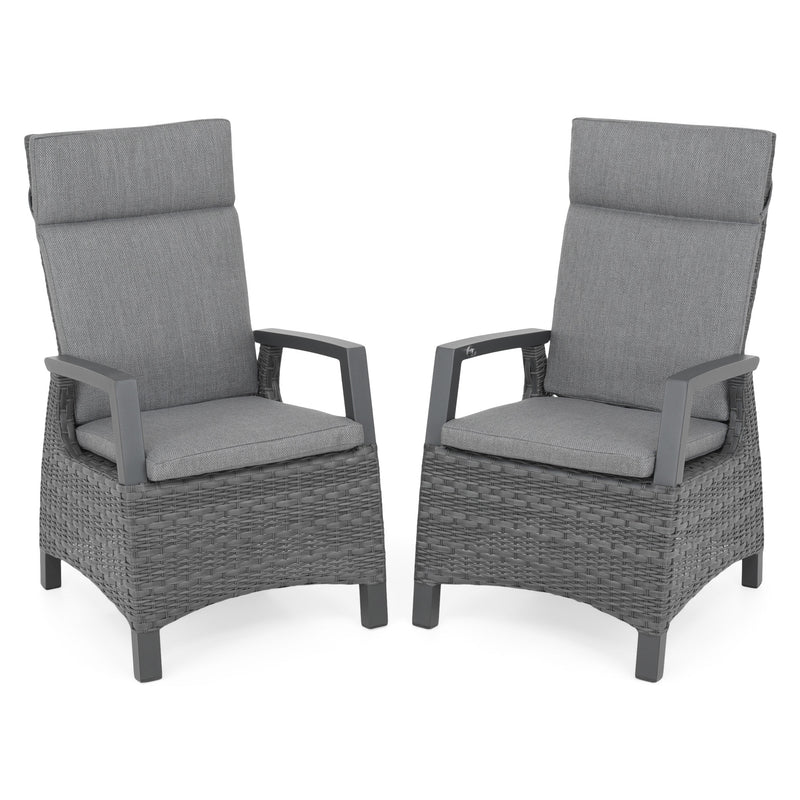 BAKU Set mobilier terasă/grădină, 6 scaune și masă extensibilă