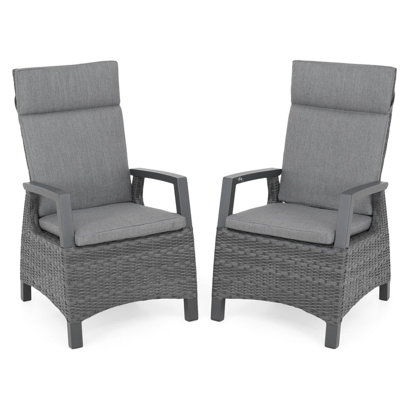 BAKU Set mobilier terasă/grădină, 6 scaune și masă extensibilă