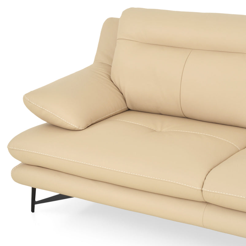 ADISA Canapea 3 locuri, mecanism spătar, piele